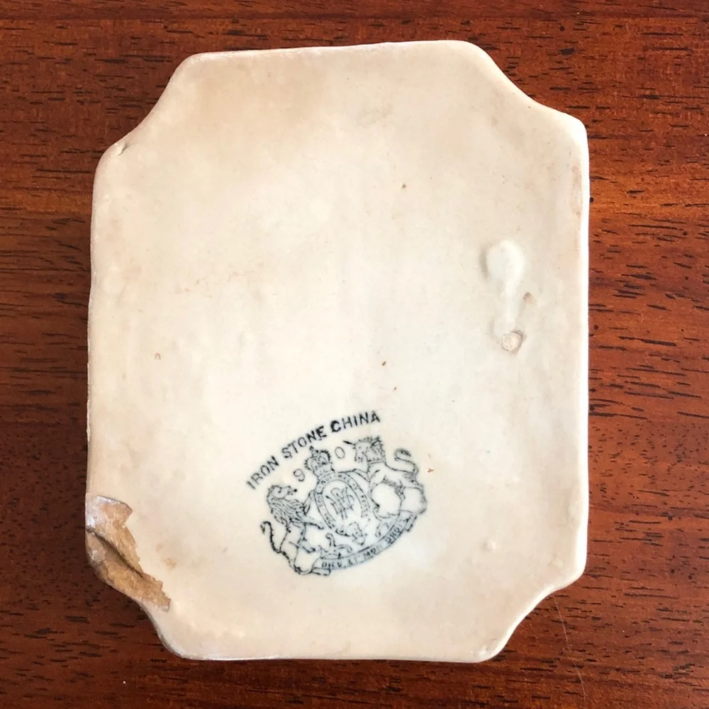 Antique Ironstone Soap Dish
